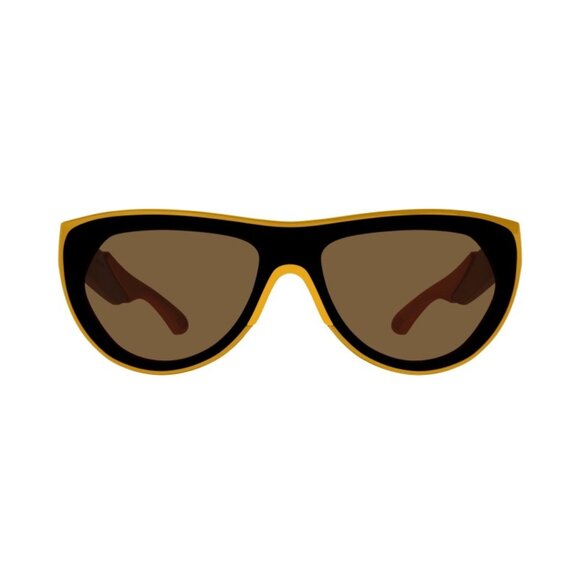 NEW BOTTEGA VENETA SUNGLASSES, UNISEX BROWN ORANGE EYEWEAR BOTTEGA VENETA main image 4